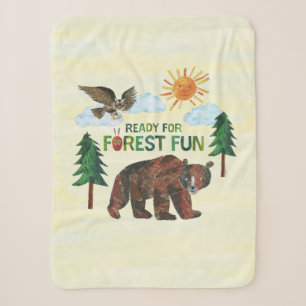 Eric Carle Ready for Forest Fun Sherpa Blanket