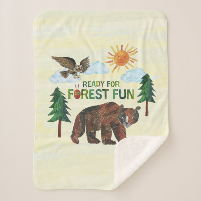 Eric Carle | Ready for Forest Fun Sherpa Blanket (Front)