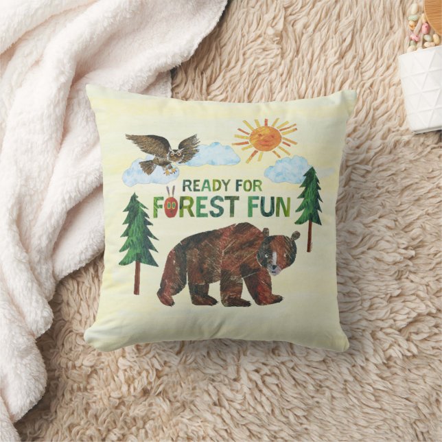 Eric Carle | Ready for Forest Fun Throw Pillow (Blanket)