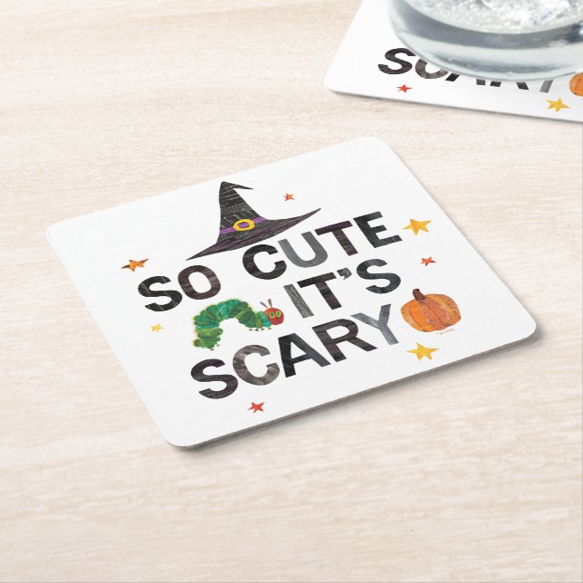 Eric Carle | So Cute It's Scary Square Paper Coaster (Angled)