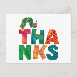 Eric Carle   Thanks Caterpillar Postcard