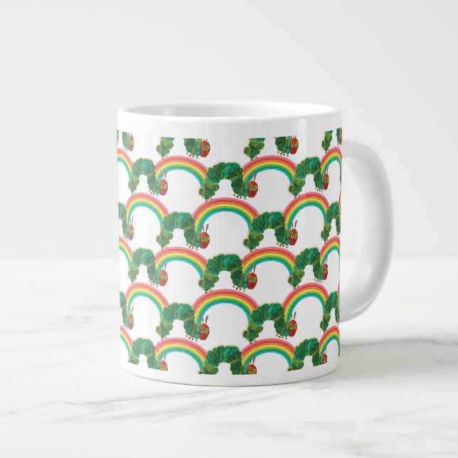Eric Carle The Very Hungry Caterpillar Pattern Large Coffee Mug (Front Right)