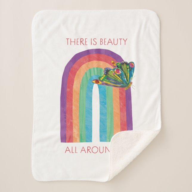 Eric Carle There | Is Beauty All Around Us Sherpa Blanket (Front)