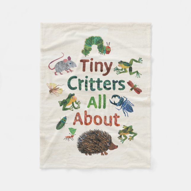 Eric Carle | Tiny Critters All About Fleece Blanket (Front)