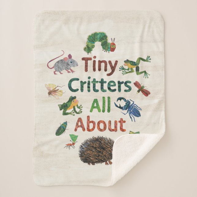Eric Carle | Tiny Critters All About Sherpa Blanket (Front)