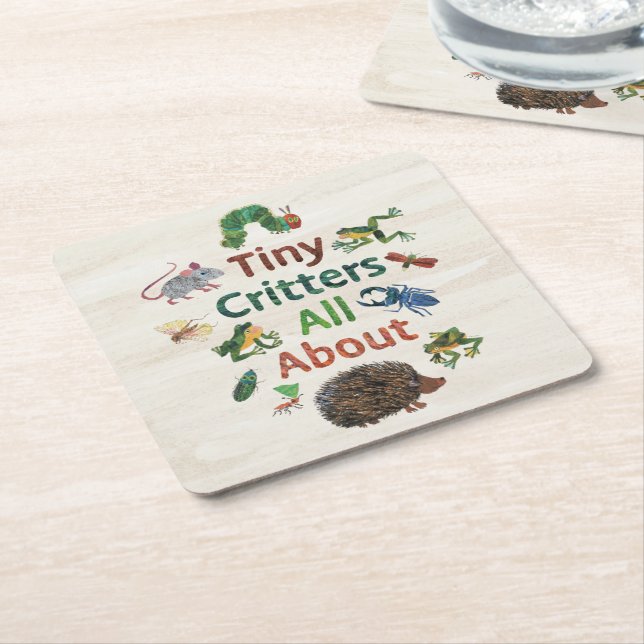 Eric Carle | Tiny Critters All About Square Paper Coaster (Angled)