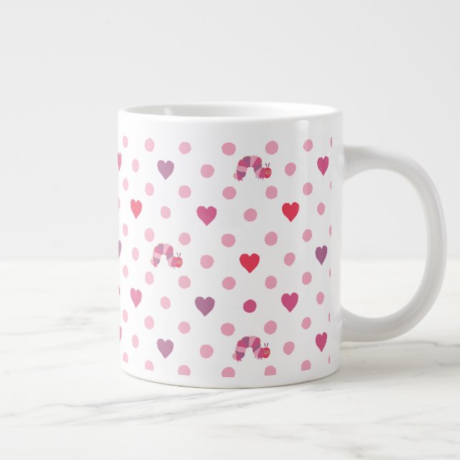 Eric Carle | Valentine Heart Polka Dot Pattern Large Coffee Mug (Right)