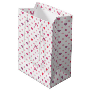 Eric Carle   Valentine Heart Polka Dot Pattern Medium Gift Bag