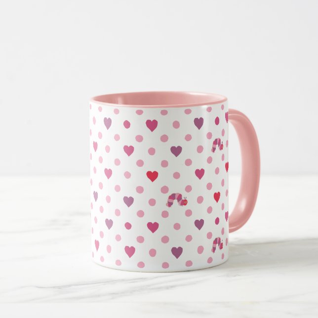 Eric Carle | Valentine Heart Polka Dot Pattern Mug (Front Right)