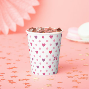 Eric Carle   Valentine Heart Polka Dot Pattern Paper Cups