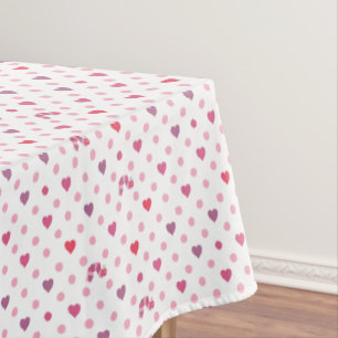 Eric Carle Valentine Heart Polka Dot Pattern Tablecloth