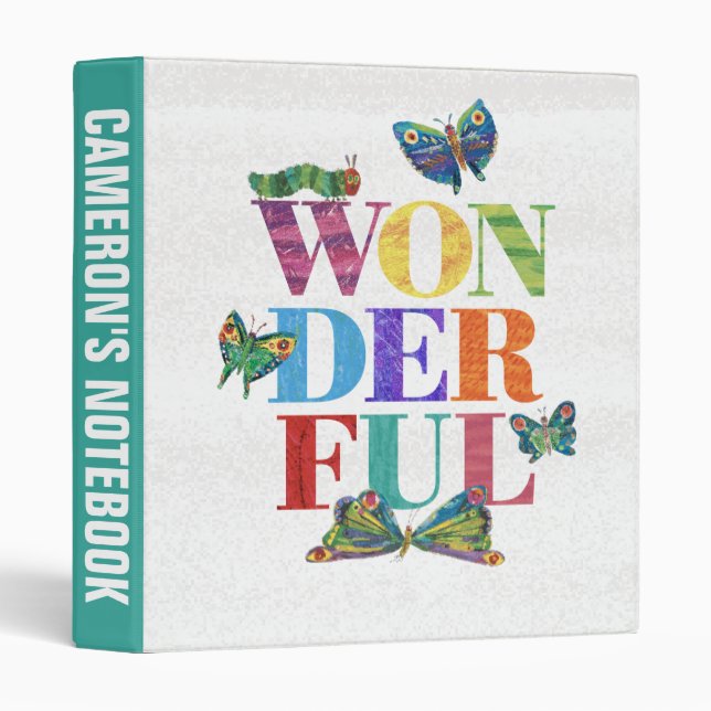 Eric Carle | Wonderful | Personalize Binder (Front/Spine)