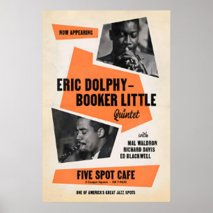 Eric Dolphy - Booker Little jazz poster - Five