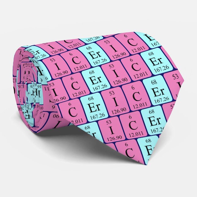 Eric periodic table name tie (Rolled)