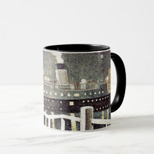 Eric Ravilious art, S.S. Brighton Leaving Newhaven Mug