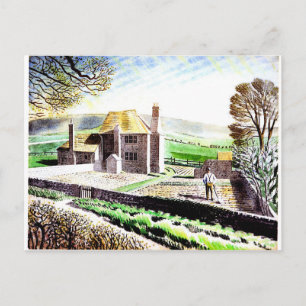 Eric Ravilious art, Shepherd's Cottage Postcard