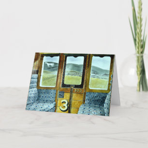 Eric Ravilious art, Train Landscape, Card