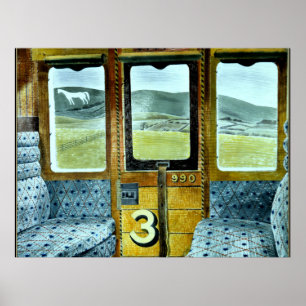 Eric Ravilious art, Train Landscape Poster
