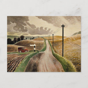 Eric Ravilious art, Wiltshire Landscape Postcard
