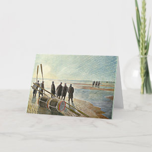 Eric Ravilious - Dangerous Work at Low Tide Card