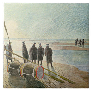 Eric Ravilious - Dangerous Work at Low Tide, Tile
