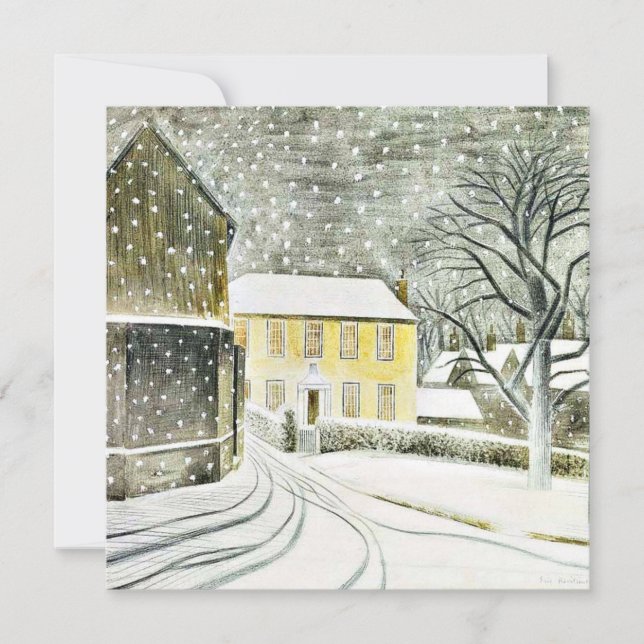Eric Ravilious - Hallstead Road in Snow, 1936 Card (Front)