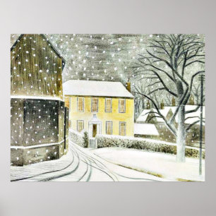 Eric Ravilious - Hallstead Road in Snow, Poster
