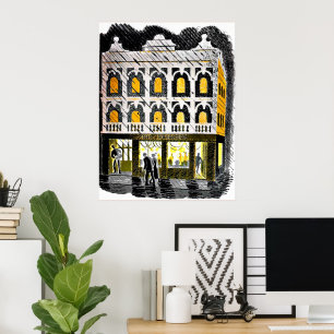 Eric Ravilious - High Street Public House Poster