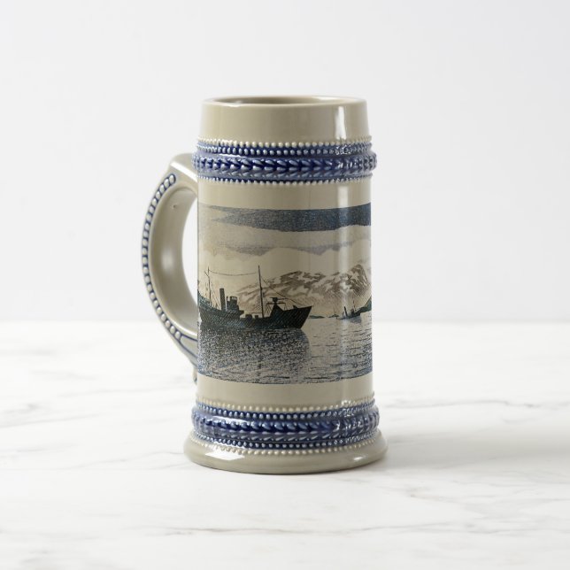 Eric Ravilious - Norway, magic realism, Beer Stein (Front Left)