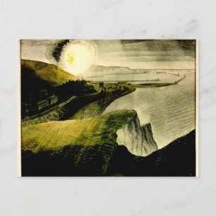 Eric Ravilious - Shelling by Night, fine art Postcard