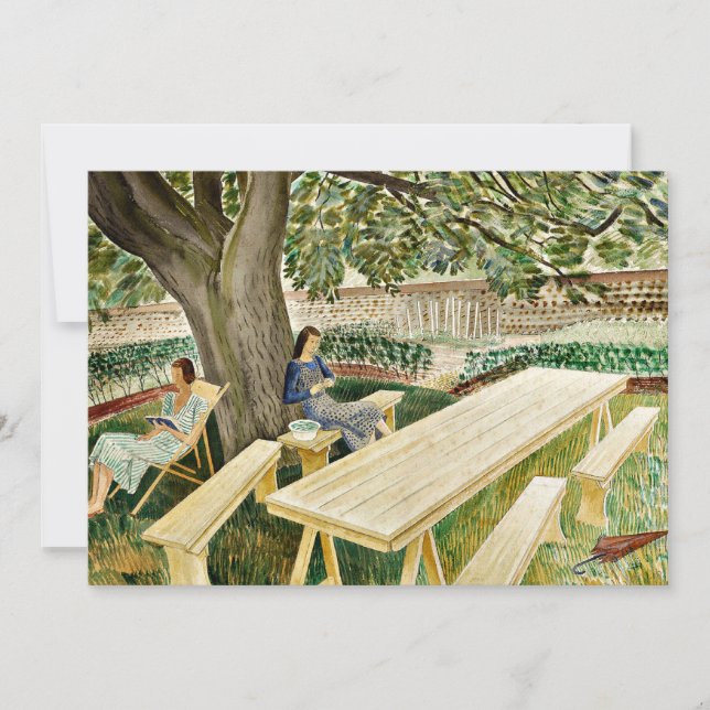 Eric Ravilious - Two Women in a Garden, Card (Front)