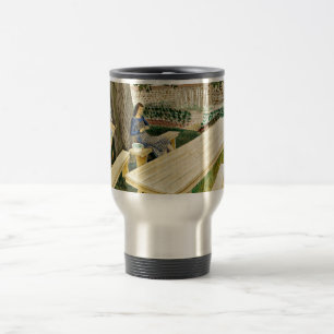 Eric Ravilious, Two Women in a Garden, Travel Mug