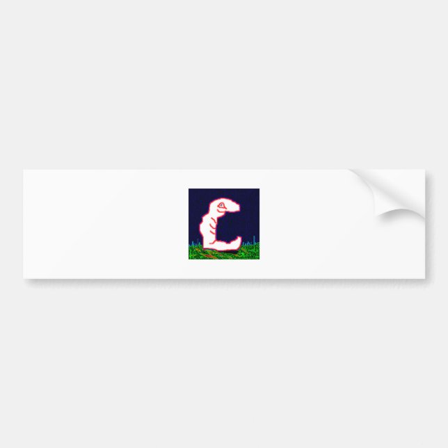 Eric the Earthworm Bumper Sticker (Front)