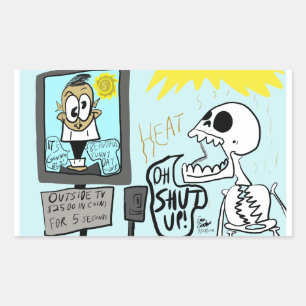 Erica Crooks Comics: Summer heatwave / dark comedy Sticker