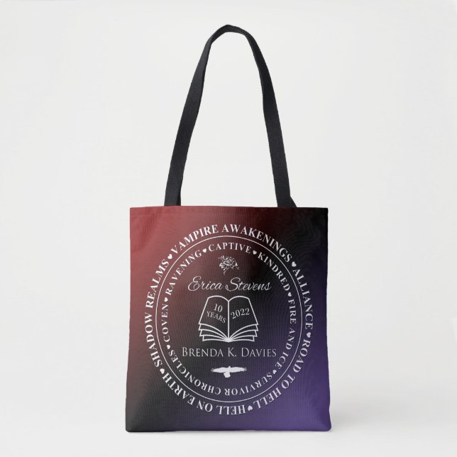 Erica Stevens Brenda K Davies 10 Year Anniversary Tote Bag (Front)
