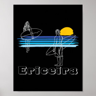 Ericeira Surfing Beach Surf Guy Girl Poster