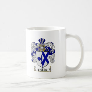 ERICKSON FAMILY CREST -  ERICKSON COAT OF ARMS COFFEE MUG