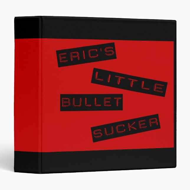 Eric's Little Bullet Sucker Binder (Front/Spine)