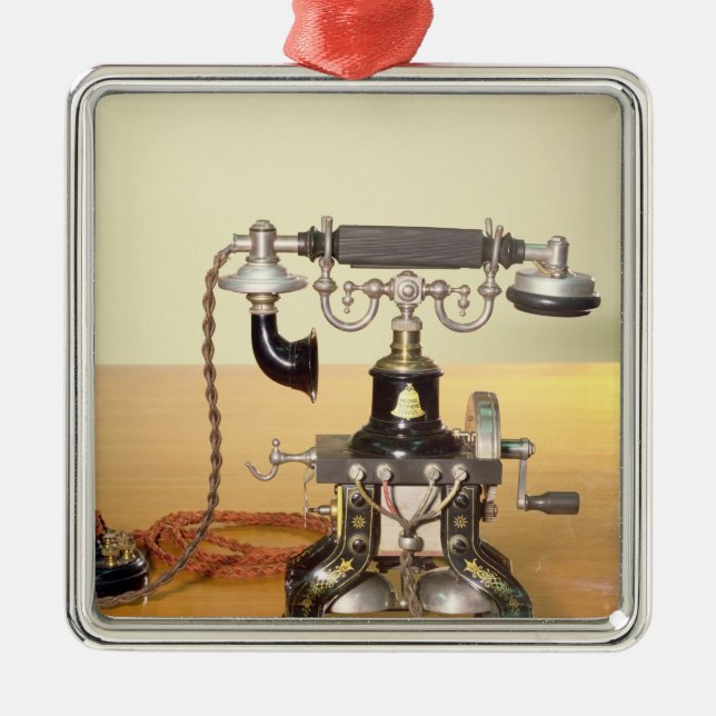 Ericsson Telephone, 1890 Metal Ornament (Front)