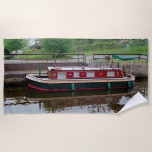 Erie Canal boat beach towel