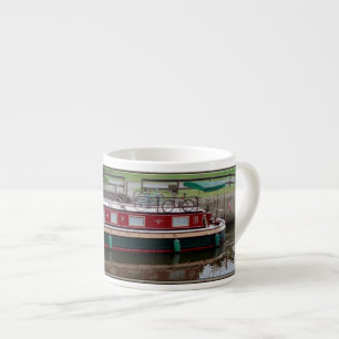 Erie Canal boat espresso mug