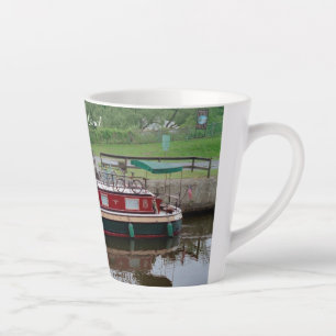 Erie Canal boat latte mug