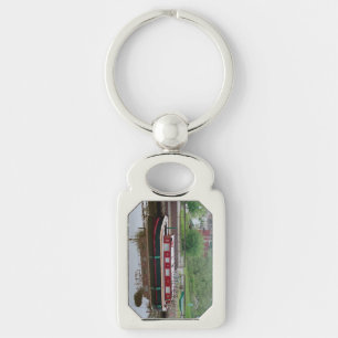 Erie Canal Boat metal key chain