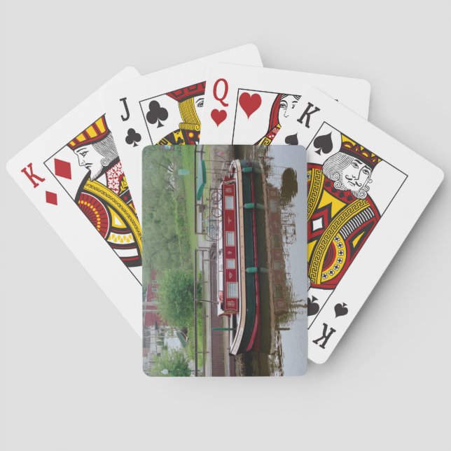 Erie Canal boat playing cards (Back)