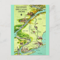 Erie Canal Cruise Vintage Postcard
