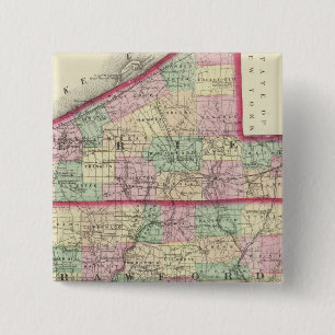 Erie, Crawford, Venango counties 2 Inch Square Button