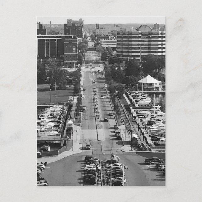 "Erie, Pa. Street View" Postcard (Front)