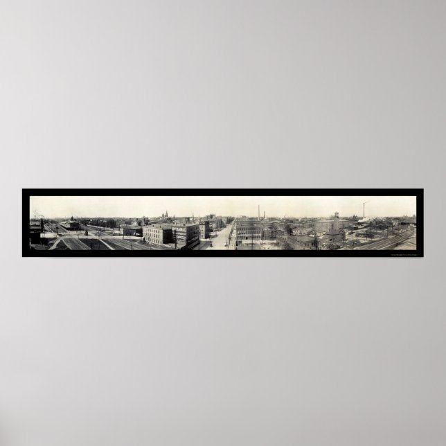 Erie, Pennsylvania Grand Panoramic Photo 1912 Poster (Front)