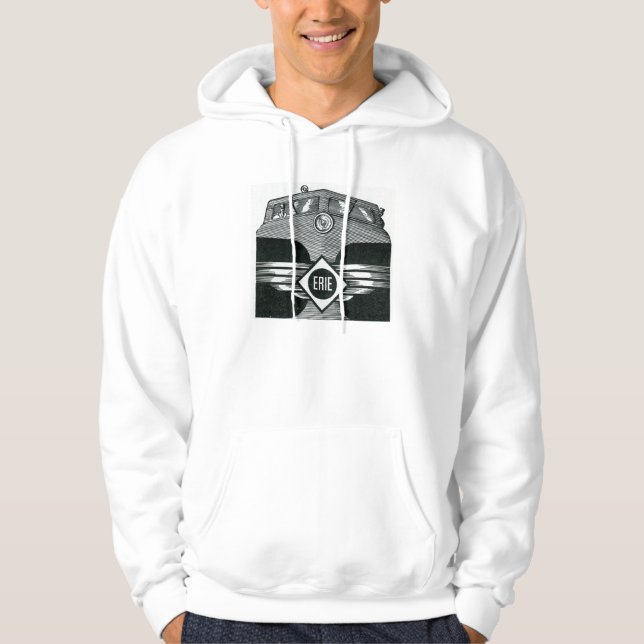 Erie Railroad Suburban Time Tables Cover 1958 Hoodie (Front)