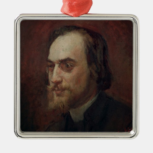 Erik Satie Metal Ornament (Front)